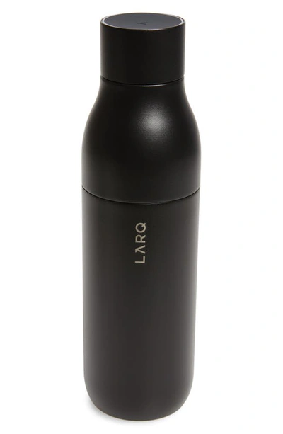 Larq 25 Ounce Self Cleaning Water Bottle In Obsidian Black