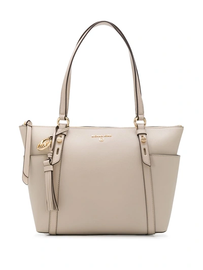 Michael Michael Kors Nomad Small Convertible Tote In Beige