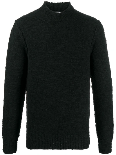 Dolce & Gabbana Logo Embroidered Turtleneck Pullover In Black