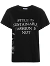 Redemption Slogan Cotton T-shirt In Black