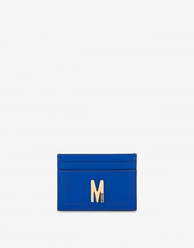 Moschino M Card Holder In Red