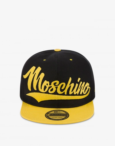 Moschino Macro Baseball Hat In Yellow