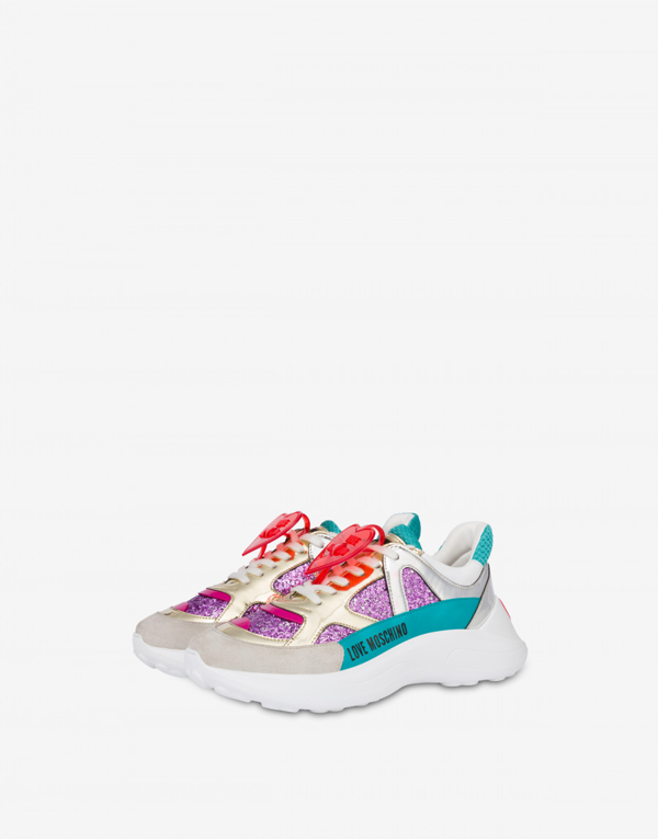 love moschino super heart sneaker