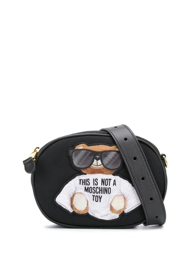 Moschino Teddy Bear Belt Bag in Black