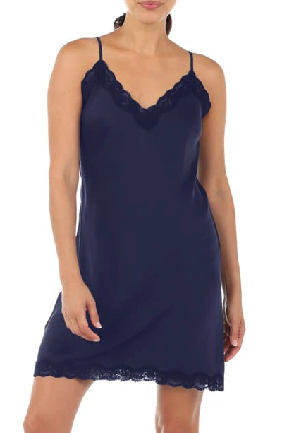Papinelle Pure Silk Chemise In Navy