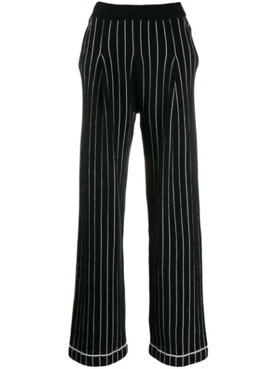 Barrie Straight High-rise Trousers In Black