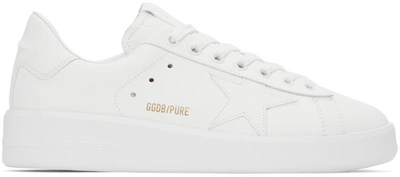 Golden Goose Purestar White Leather Sneakers