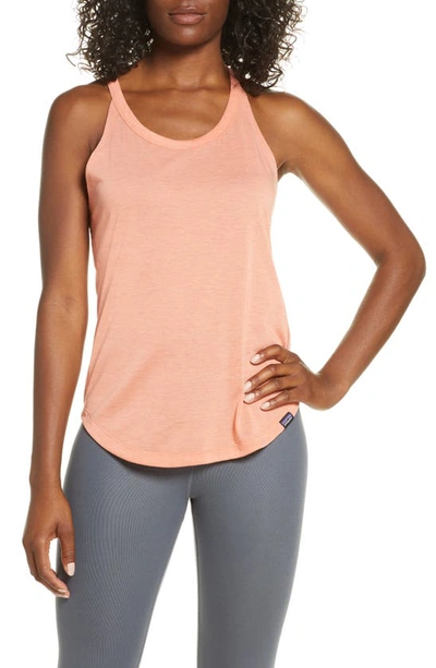 Patagonia Capilene Cool Trail Tank In Mellow Melon