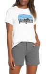 Patagonia Capilene Daily Graphic Tee In Fitz Roy Far Out White