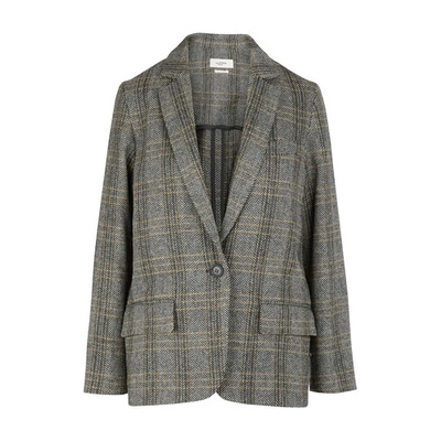 Isabel Marant Étoile Charlyne Herringbone Wool-tweed Jacket In Neutro
