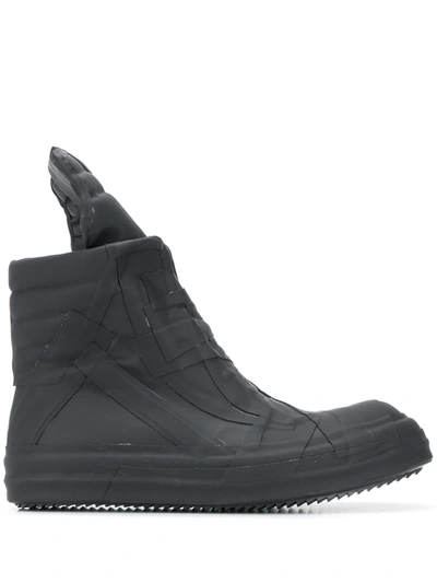 Rick Owens Black Performa Geobasket Ankle Boots