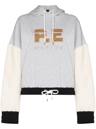 Nation Drive Force Organic Cotton Logo Hoodie In Grey ModeSens