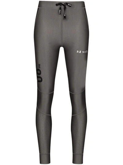 P.e Nation Rollout High-waisted Leggings In Grey