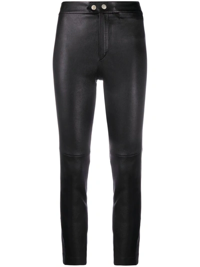 Isabel Marant High-waisted Slim-fit Trousers In Black