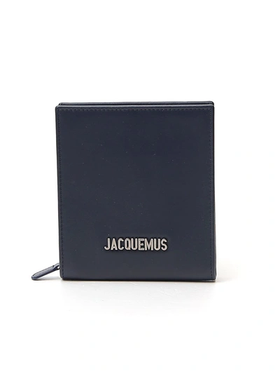 Jacquemus Le Gadjo Neck Wallet In Blue