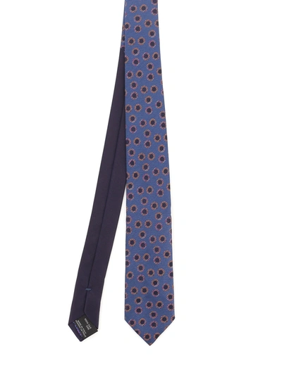 Missoni Hoops Patterned Tie In Blue