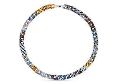 Pre-owned Louis Vuitton  Chain Link Patches Bracelet Blue Multicolor