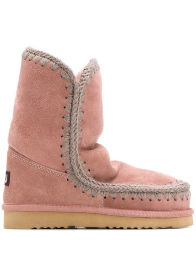 Mou Eskimo 24 Ankle Boots In Pink