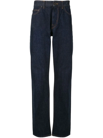 Kent & Curwen Straight-leg Five Pocket Jeans In Blue