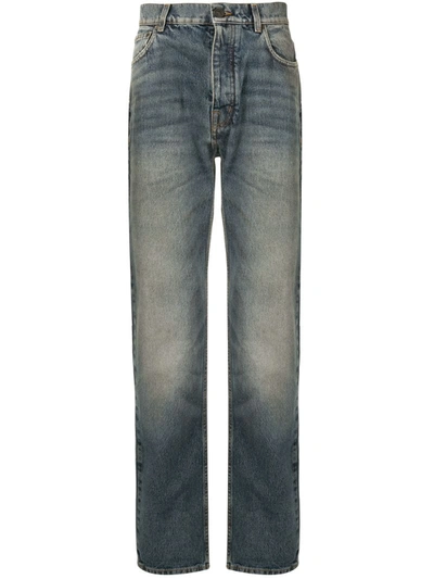 Kent & Curwen Mid-rise Straight-leg Jeans In Blue