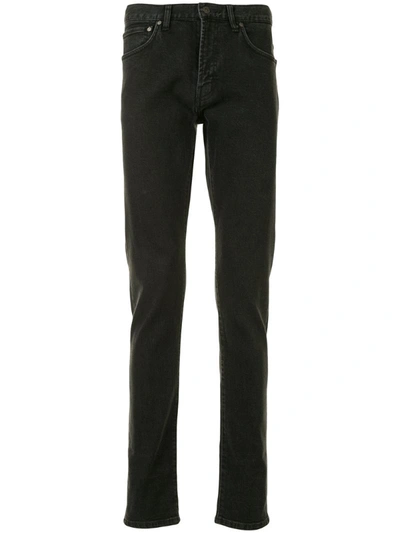 Kent & Curwen Straight-leg Five Pocket Jeans In Grey