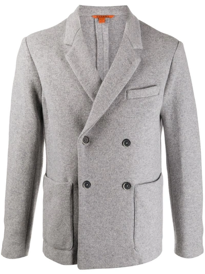 Barena Venezia Double-breasted Fitted Coat In Grey