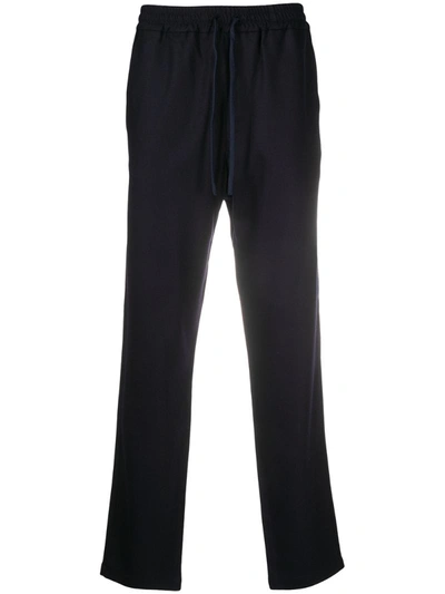 Barena Venezia Drawstring Wool Twill Trousers In Blue