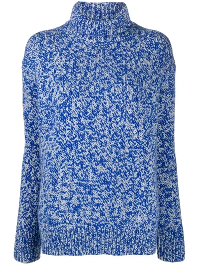 Plan C Roll-neck Jumper In Blue