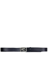 Etro Black Logo Buckle Belt