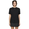 Nike Essential Embroidered Swoosh Cotton T-shirt In Black/ White