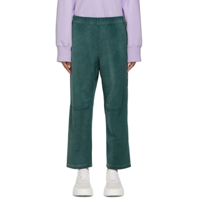 Mm6 Maison Margiela Green Faded Lounge Pants In 650 Teal