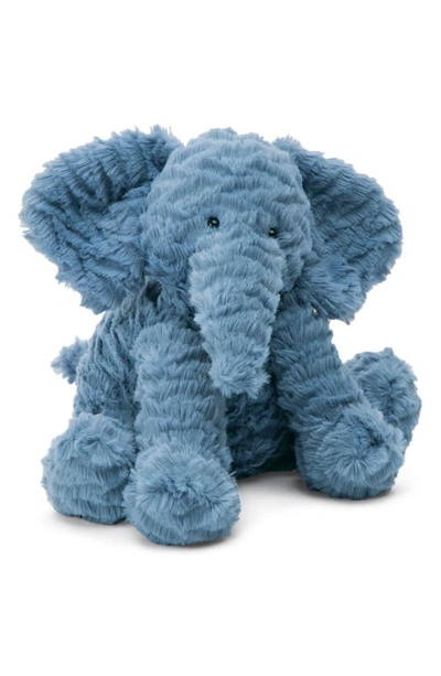 Jellycat Babies' Fuddlewuddle Elephant Stuffed Animal In Blue