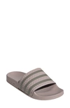 Adidas Originals Adidas Women's Adilette Slide Sandals In Vapour Grey/ Clay/ Vapour Grey
