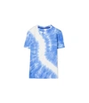 Tory Sport Tie Dye T-shirt In Volley Blue/snow White Tie Dye