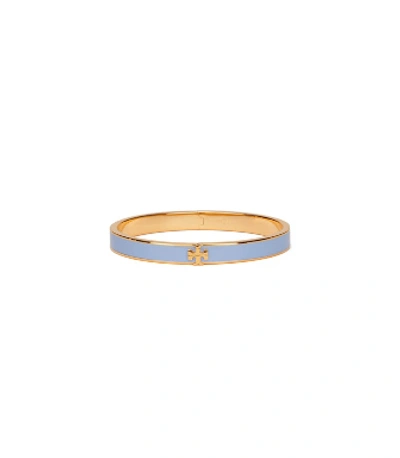 Tory Burch Kira Enameled Slim Bracelet In Tory Gold/himalaya Blue