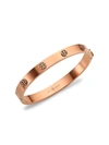 Tory Burch Miller Studded Hinge Bangle In Tory Gold