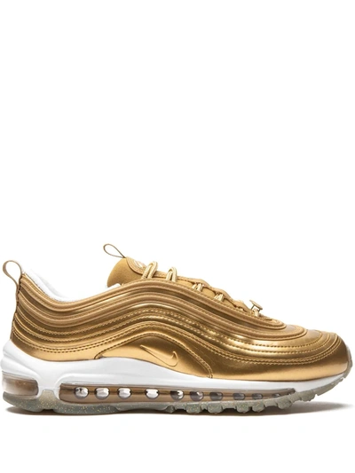 Nike Women's Air Max 97 Lx Casual Sneakers From Finish Line In Metallic Gold/metallic Gold/white