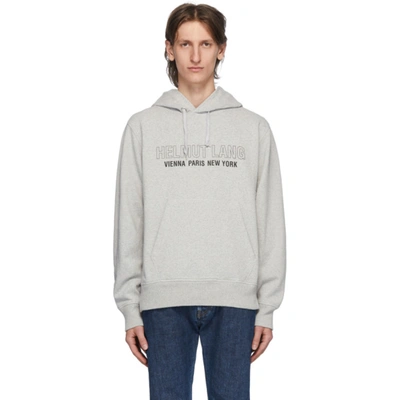 Helmut Lang Standard Hoodie Sweatshirt In Grey Cotton In Vpr Heather