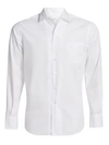 Loro Piana Andre Cotton Button-down Shirt In Optic White