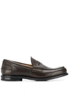 Church's Pembrey Penny Loafers In Dark Brown