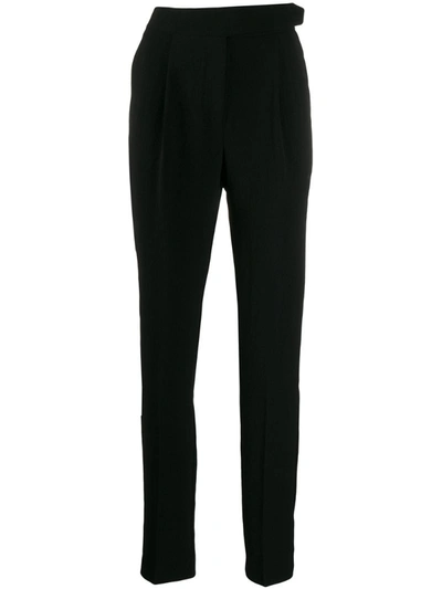 Ba&sh Podi Tapered High-rise Woven Trousers In Black
