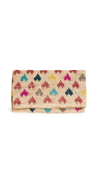 Mar Y Sol Tula Heart Clutch In Heart Multi