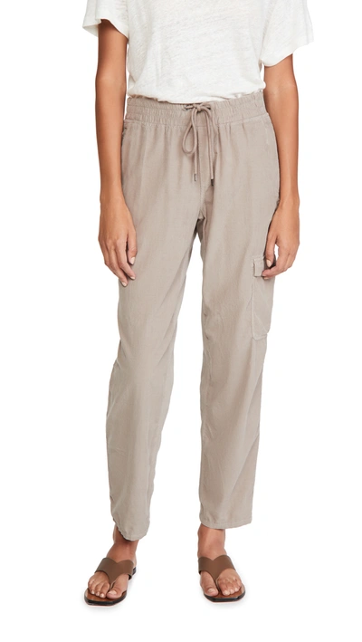 James Perse Cord Mixed Media Pants In Dapple