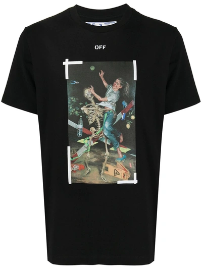 Off-white Off White Pascal Painting T-shirt In Black