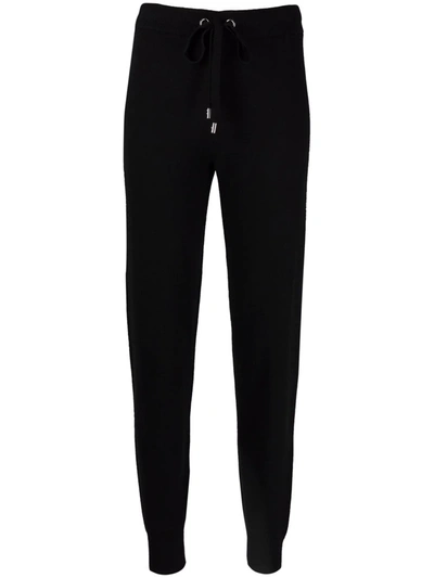 Michael Michael Kors Side Logo Stripe Slim-fit Track Trousers In Black