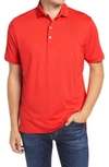 Johnnie-o Birdie Classic Fit Performance Polo In Red