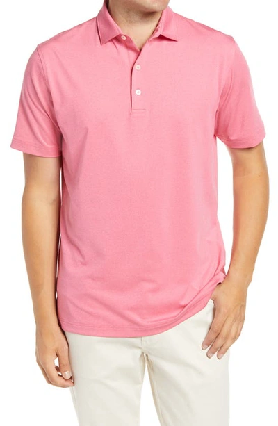 Johnnie-o Birdie Classic Fit Performance Polo In Strawberry