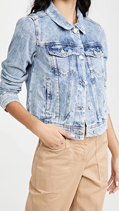 Free People Rumors Ripped Denim Jacket In Blue