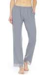 Flora Nikrooz Floretta Knit Pajama Pants In Metal Grey
