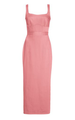 brandon maxwell pink dress